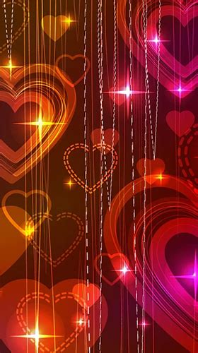 Neon hearts by Creative Factory Wallpapers para Android baixar grátis
