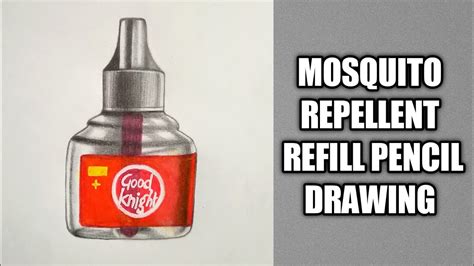 Mosquito Repellent Refill Drawing On Paper Pencil Drawing Youtube
