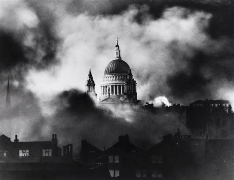 St Pauls Cathedral London During The Blitz 1940 Photo By Herbert
