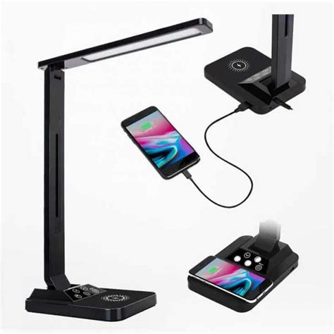 Afrog Multifunctional Led Desk Lamp With Wireless Charger Usb Charging