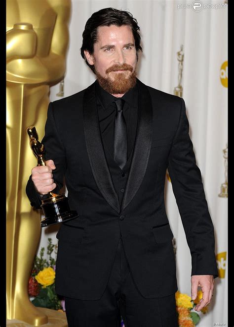 Ma Vie Pour Un Oscar Qui Est L'acteur - Christian Bale, Oscar du meilleur second rôle pour Fighter, lors de la