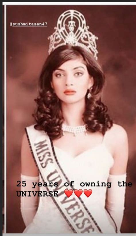 missnews sushmita sen completes 25 years as india s first miss universe