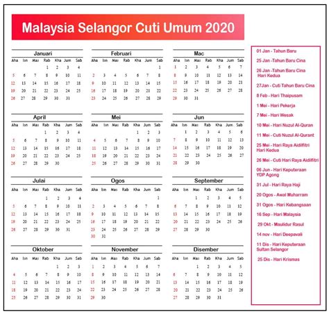 Cuti Umum Selangor 2023 Publicholidays Com My