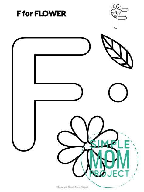 Free Printable Letter F Craft Template Letter F Craft Letter A