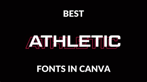 Best Athletic Fonts In Canva Canva Templates