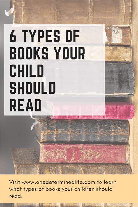 6 Types of Books Children should read - One Determined Life