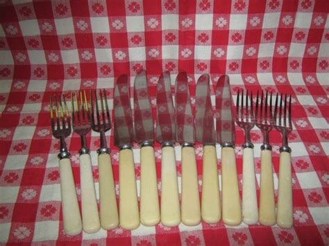 Bakelite French Ivory Flatware Service For Six By MamaSaidVintage