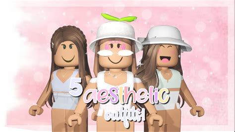 5 Aesthetic Outfits Roblox Youtube