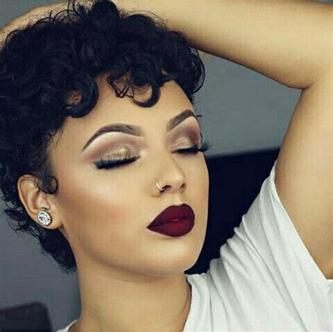 Red Lips Makeup Look Makeup Eye Looks Makeup Skin Care Short Curly