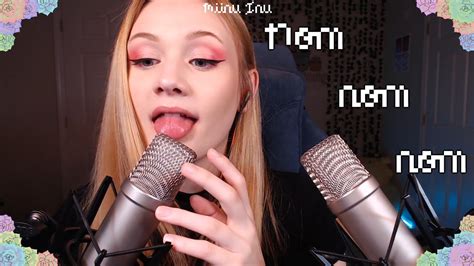 Asmr Ear Eating Intense Mouth Sounds With Gum Youtube