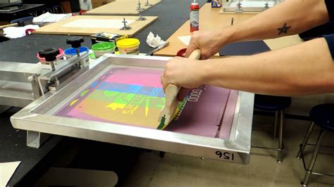 Split Fountain Screen Printing Youtube