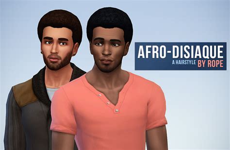 Simsontherope Afro Disiaque Hairstyle Converted Sims 4 Hairs