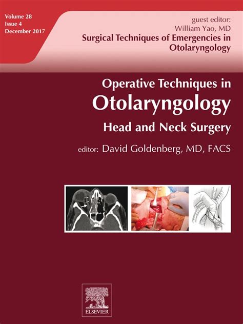Operative Techniques In Otolaryngology Head And Neck Surgery
