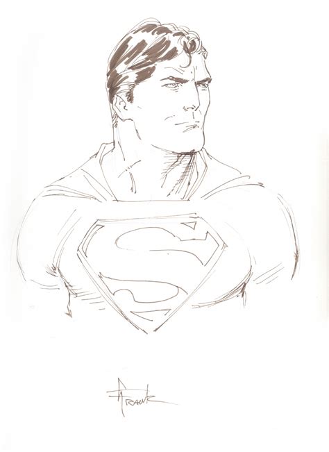 Gary Frank Superman In Steven Penss Gary Frank Comic Art Gallery Room