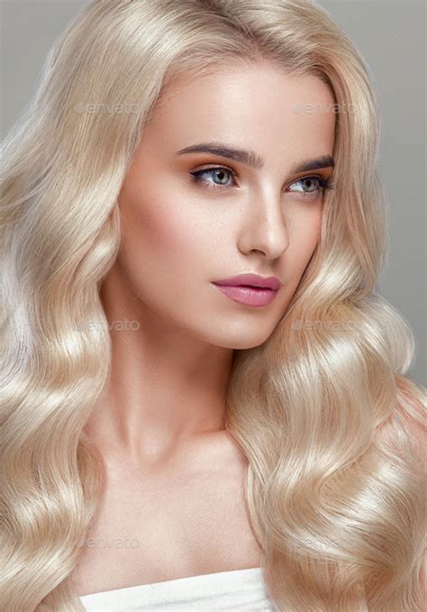Blonde Hair Glamour Woman Natural Beauty Stock Photo By Kiraliffe
