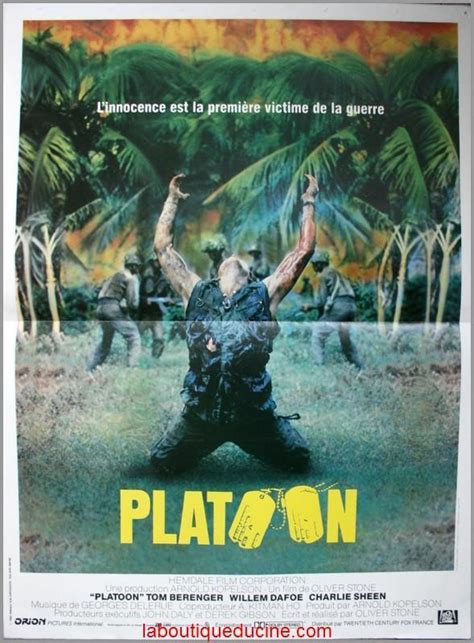 Platoon Affiche Cinéma Originale 53x40 Movie Poster Oliver Stone