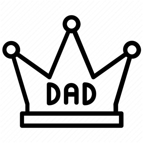 Best Dad Dad Crown Fathers Day King Dad Royalty Icon