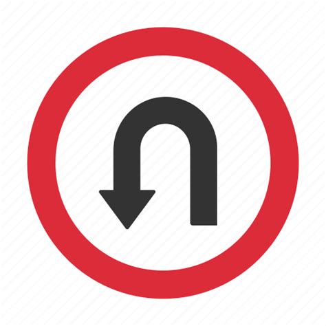 Traffic Sign U Turn Warning Warning Sign Icon Download On Iconfinder