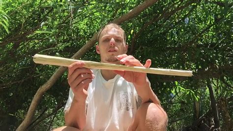 How To Make An Atlatl With A Knife Part 1 Youtube