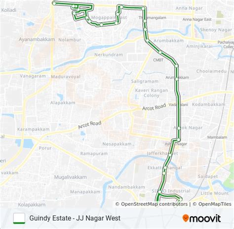 77j Route Schedules Stops And Maps Jj Nagar West Updated