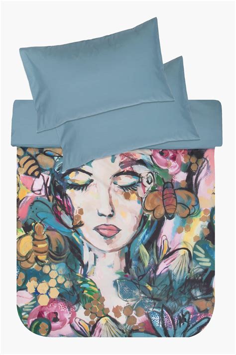 soft touch printed duvet cover set