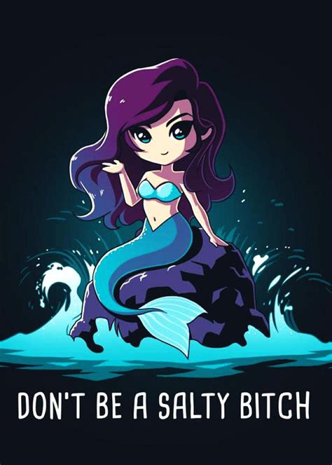 Cute Funny Mermaid Lover Poster Print By Art Meow Displate