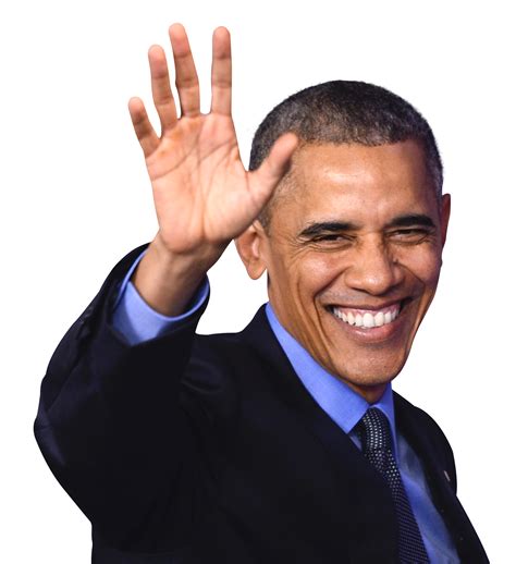 Barack Obama Agitando La Mano Png Png Mart