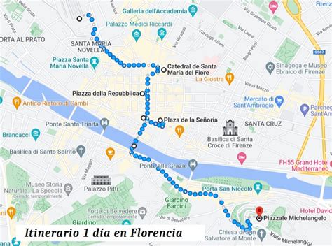 Qué Ver En Florencia En Un Día Itinerario Prefecto Con Mapa