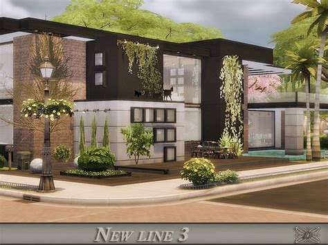 New Line 3 Ultra Modern House By Danuta720 At Tsr Sims 4 Updates