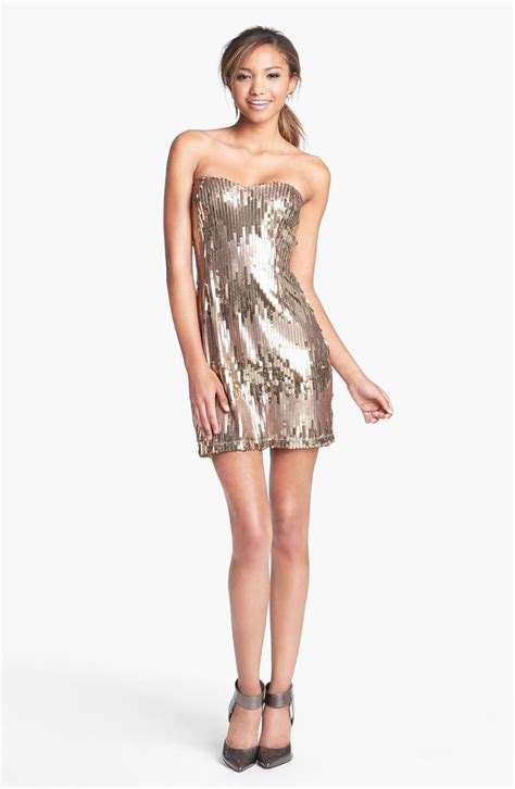 Trixxi Sequin Body Con Dress Juniors Nordstrom