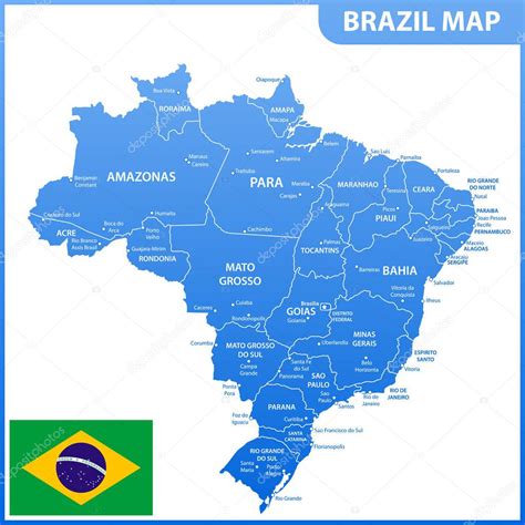 Mapa De Brasil Estados Y Ciudades Mapa Detallado Brasil Con Las