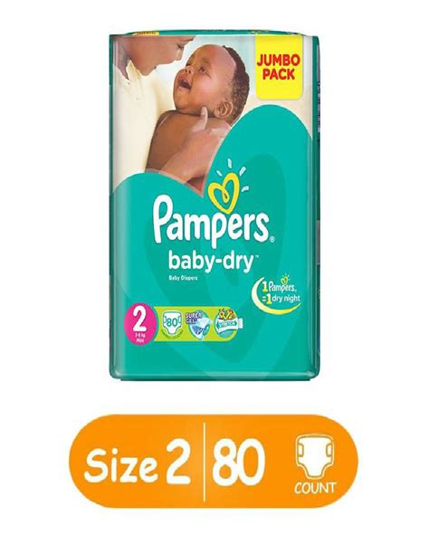 Pampers Baby Dry Size 2 Jumbo Pack 80 Nuria Store