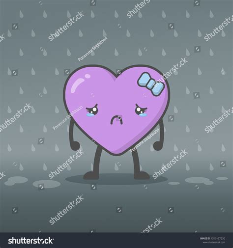 Illustration Of Cute And Kawaii Heart Mascot Royalty Free Stock Vector 1310137630