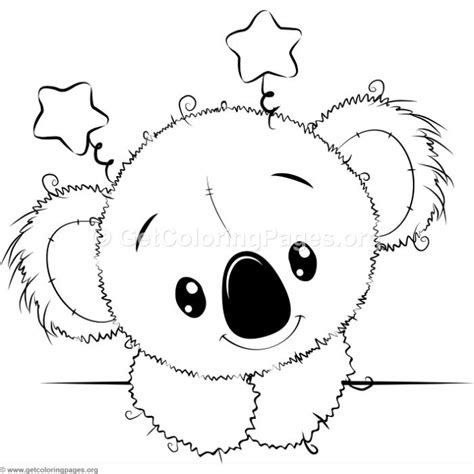 Cute Koala 5 Coloring Pages Cute Coloring Pages Baby Animal Drawings