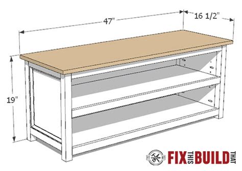 Diy Adjustable Shoe Storage Bench Fixthisbuildthat