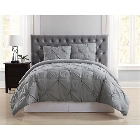 Ivy union premium comforter set twin xl extra long. Truly Soft Everyday Pleated Grey Twin XL Comforter Set ...
