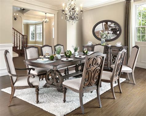 Arcadia Rustic Natural Tone Extendable Rectangular Dining Room Set From