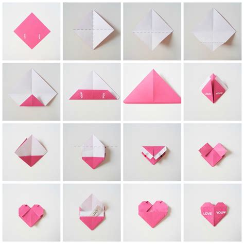 Message Hearts Tutorial In 2020 Valentines Origami Diy Homemade