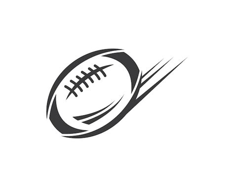 Premium Vector Rugby Ball Icon Vector Illustration Design