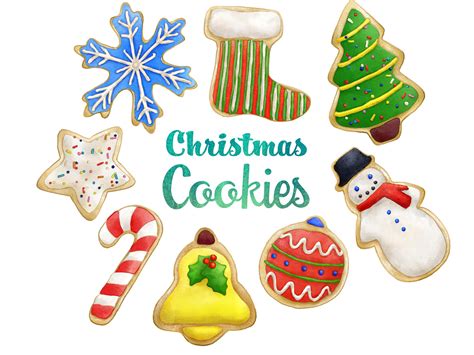 Once payment is cleared, you can. Christmas Cookies Clipart. Instant Digital Download. Sugar ...