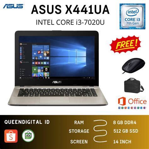 Jual Asus Vivobook X441ua Intel Core I3 7020u 8gb Ram Ssd 512gb