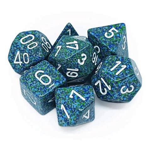 Chessex Polyhedral Dice 7d Speckled Sea Set Buy Online At The Nile