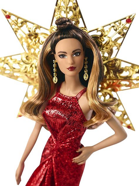 2017 Holiday Barbie Dolls ¡la Navidad Ya Está Aquí Una Vitrina