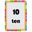 Flashcard With Number Ten Printable Template  Free
