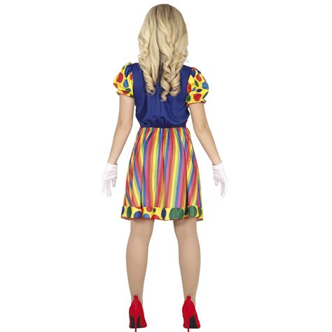 Ladies Clown Jester Costume Halloween Circus Fancy Dress Adult Clown Outfit Papootz