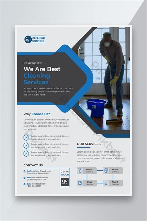 Cleaning Services Flyer Template Design In Vector Ai Free Download