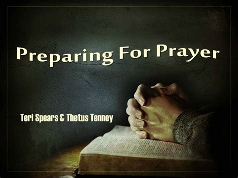 Preparing for Prayer - APOSTOLIC INFORMATION SERVICE