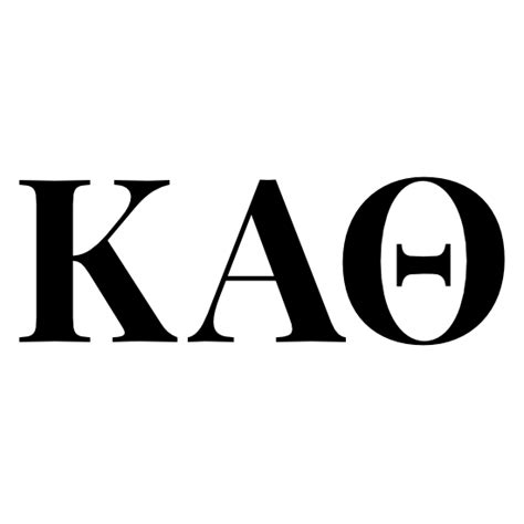 Kappa Alpha Theta One Color Letters Sticker