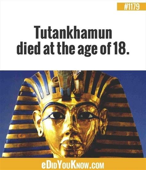 Tutankhamun Died At The Age Of 18