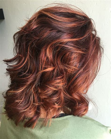 Another example of dark hair with light highlights. Rv base with copper/orange highlights | Color, CuRLz and ...